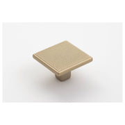Monaco 35mm Square Knob, Matt Gold