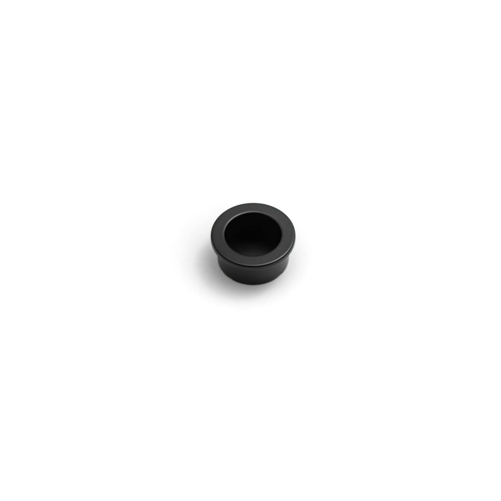 Dune 30mm Circle Recessed Pull, Matt Black