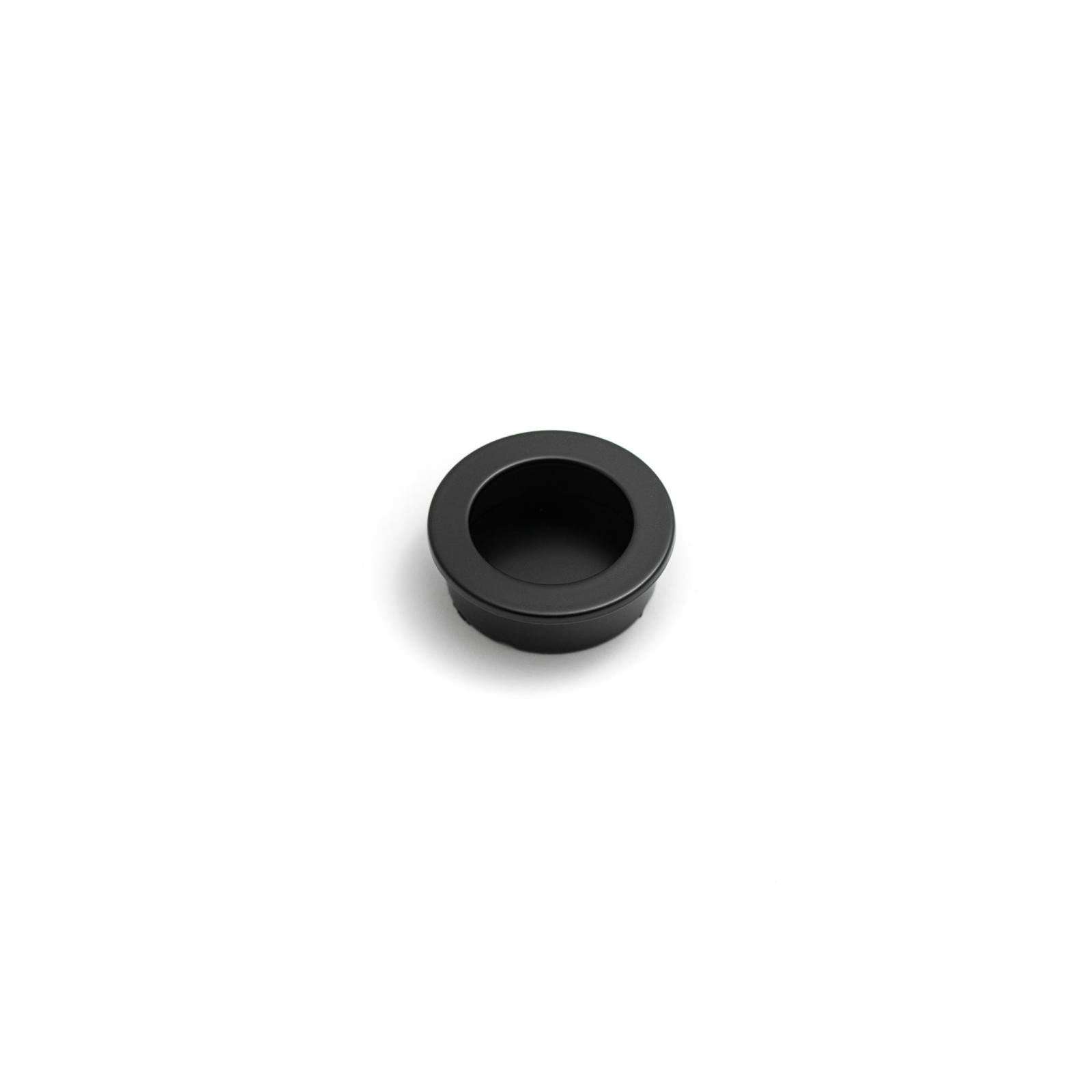 Dune 40mm Circle Recessed Pull, Matt Black
