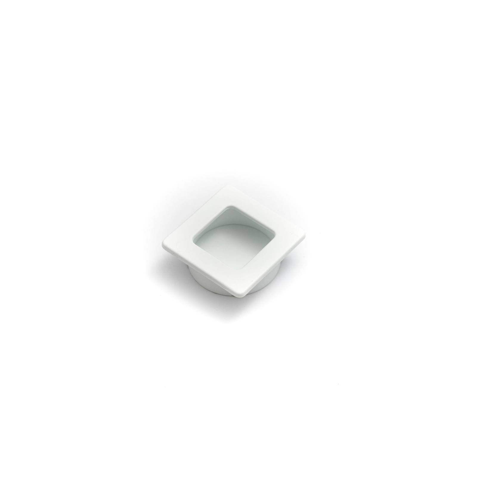 Dune 39mm Square Recessed Pull, Matt White