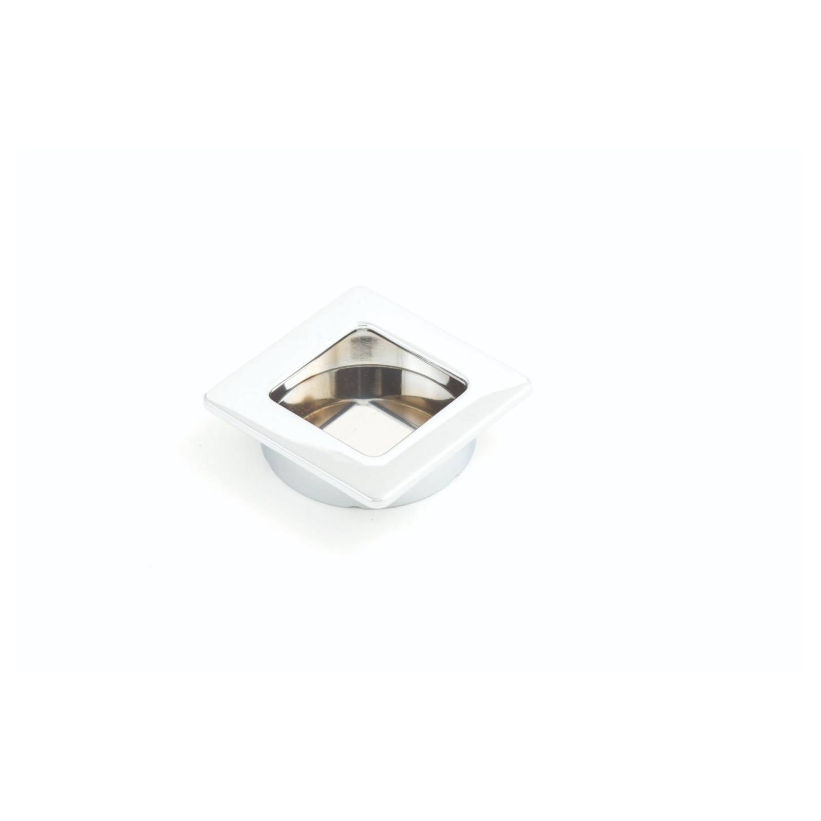 Dune 50mm Square Recessed Pull, Polished Chrome