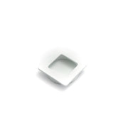 Dune 50mm Square Recessed Pull, Matt White