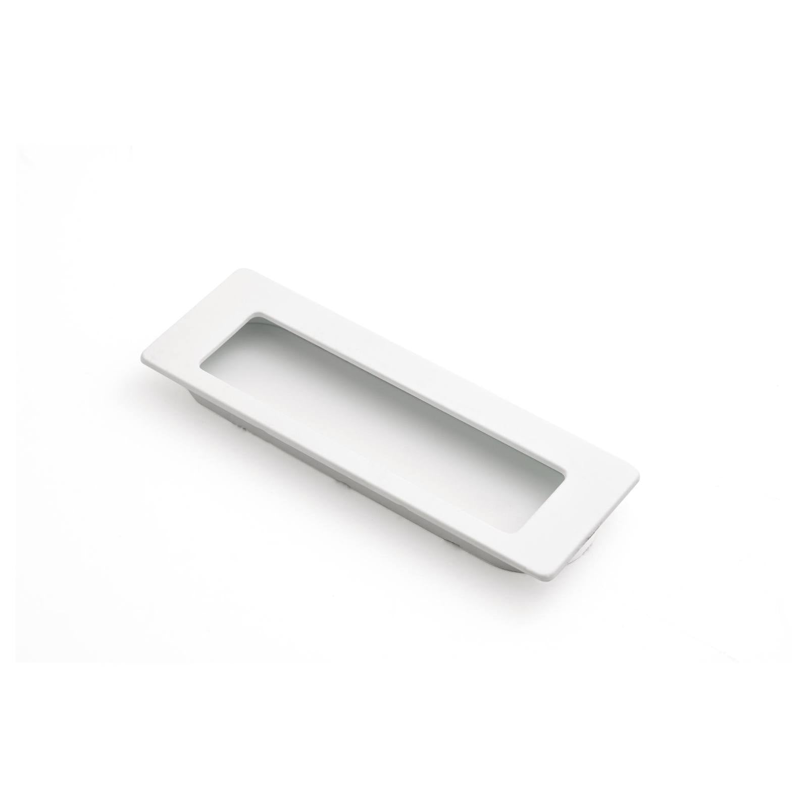 Dune 145mm Rectangle Recessed Pull, Matt White