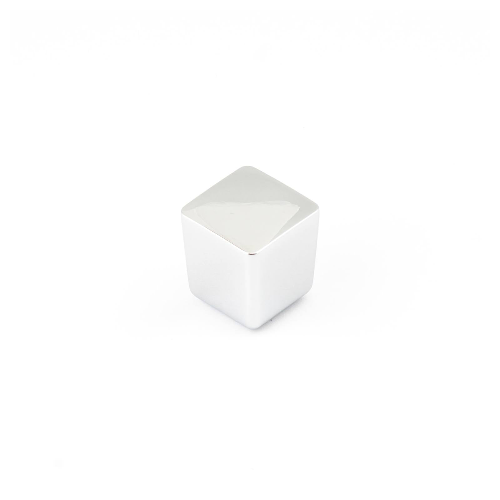 Dune 25mm Square Knob, Polished Chrome