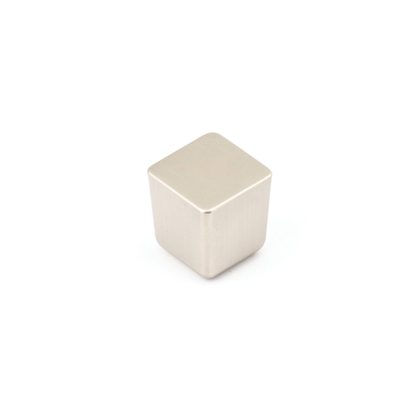 Dune 25mm Square Knob, Dull Brushed Nickel