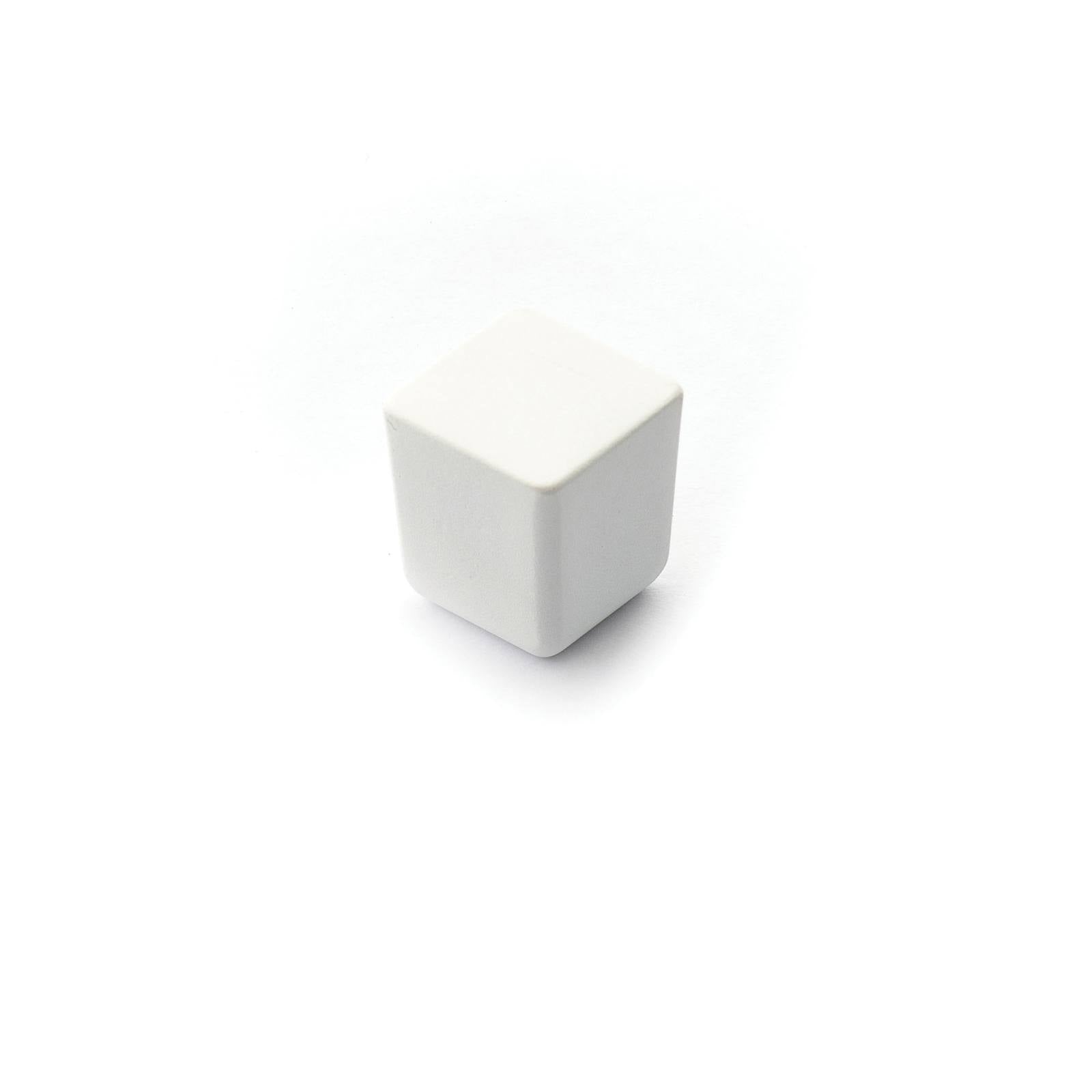 Dune 25mm Square Knob, Matt White