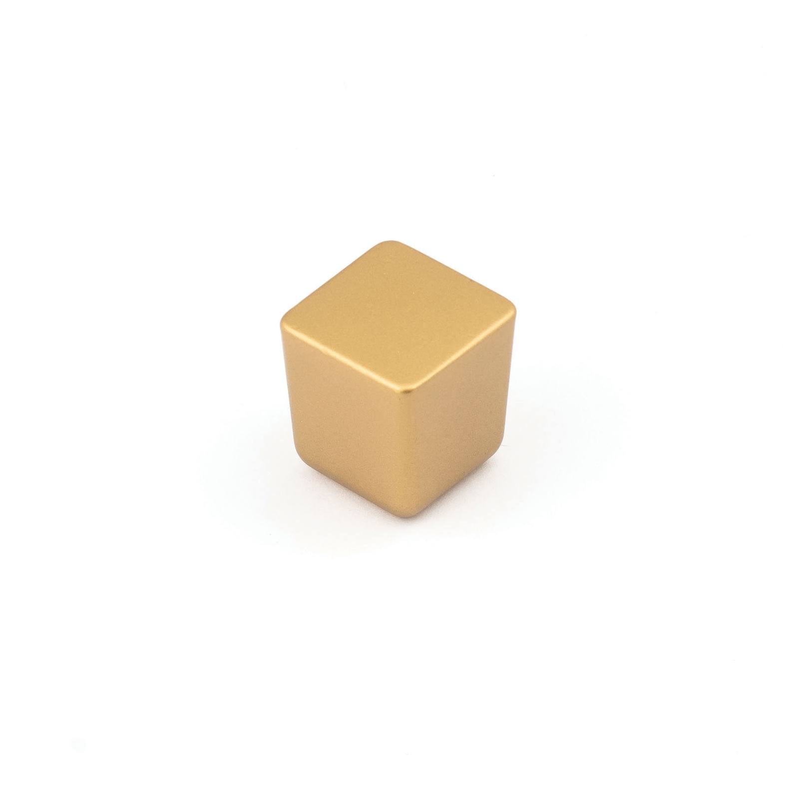 Dune 25mm Square Knob, Satin Gold
