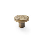Tarn 38mm Hammered Knob, Aged Brass