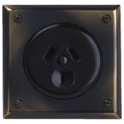 10 Series Socket, Antique Brass with Brown Inner