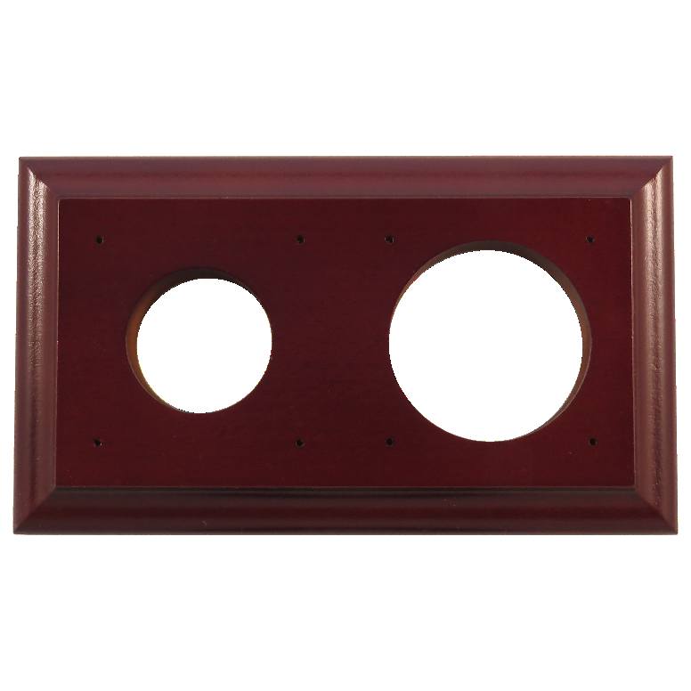 2 Gang Bungalow Oblong Mounting Block, Polished Ce