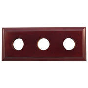 3 Gang Bungalow Rect. Mounting Block, Polished Ced