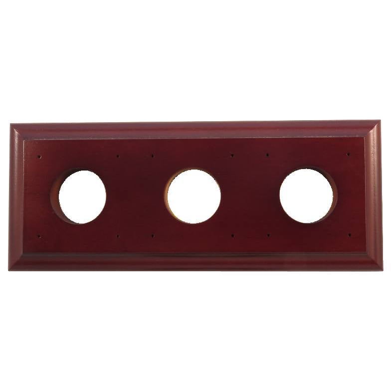 3 Gang Bungalow Rect. Mounting Block, Polished Ced