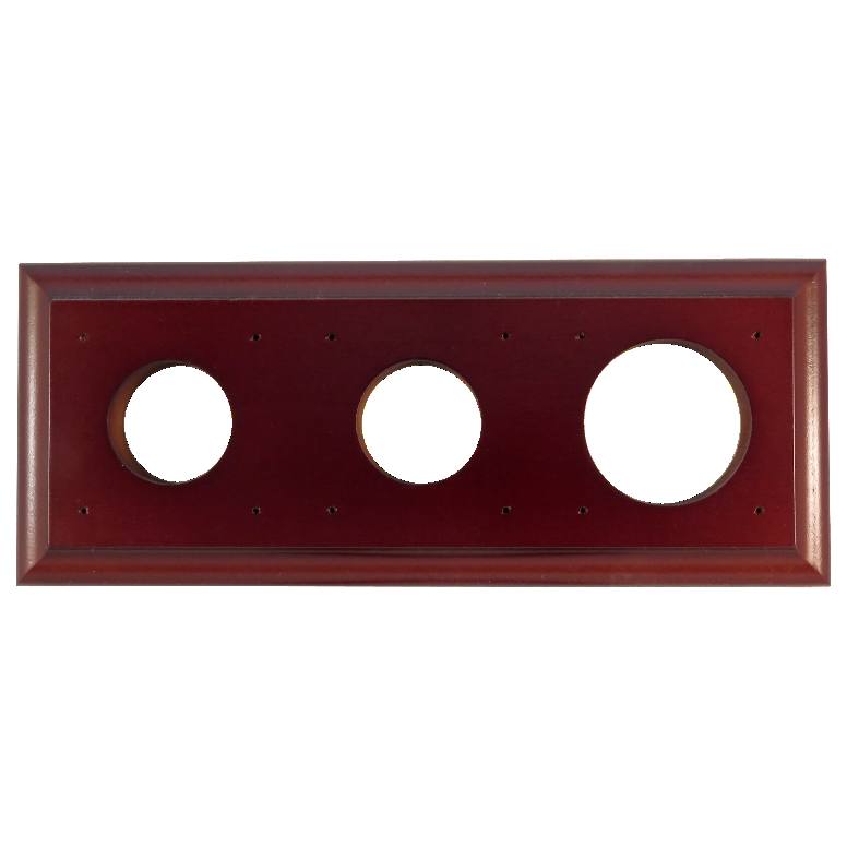 3 Gang Bungalow Oblong Mounting Block, Polished Ce