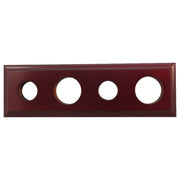 4 Gang Bungalow Rect. Mounting Block, Polished Ced