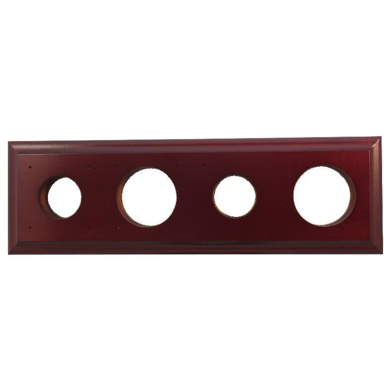 4 Gang Bungalow Rect. Mounting Block, Polished Ced