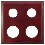 4 Gang Bungalow Square Mounting Block, Polished Ce