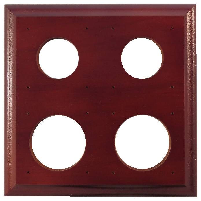 4 Gang Bungalow Square Mounting Block, Polished Ce