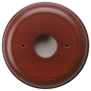 1 Gang Round Mounting Block, Polished Cedar