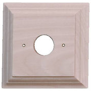 1 Gang Classic Square Pine Mounting Block, Raw