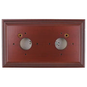2 Gang Classic Mounting Block, Polished Cedar