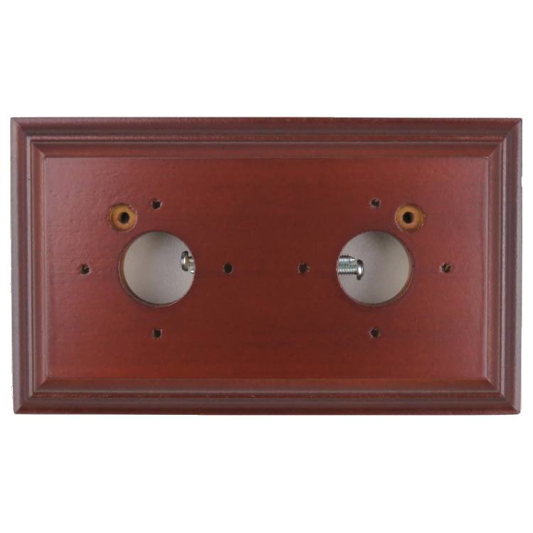 2 Gang Classic Mounting Block, Polished Cedar