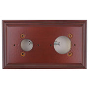 2 Gang Classic Oblong Mounting Block with Dimmer,
