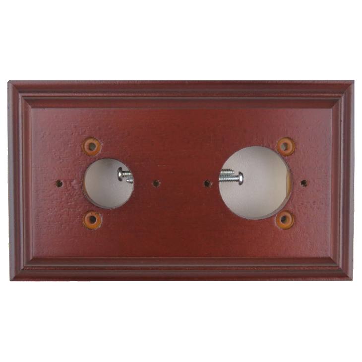 2 Gang Classic Oblong Mounting Block with Dimmer,
