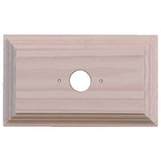 1 Gang Rectangle Pine Mounting Block, Raw
