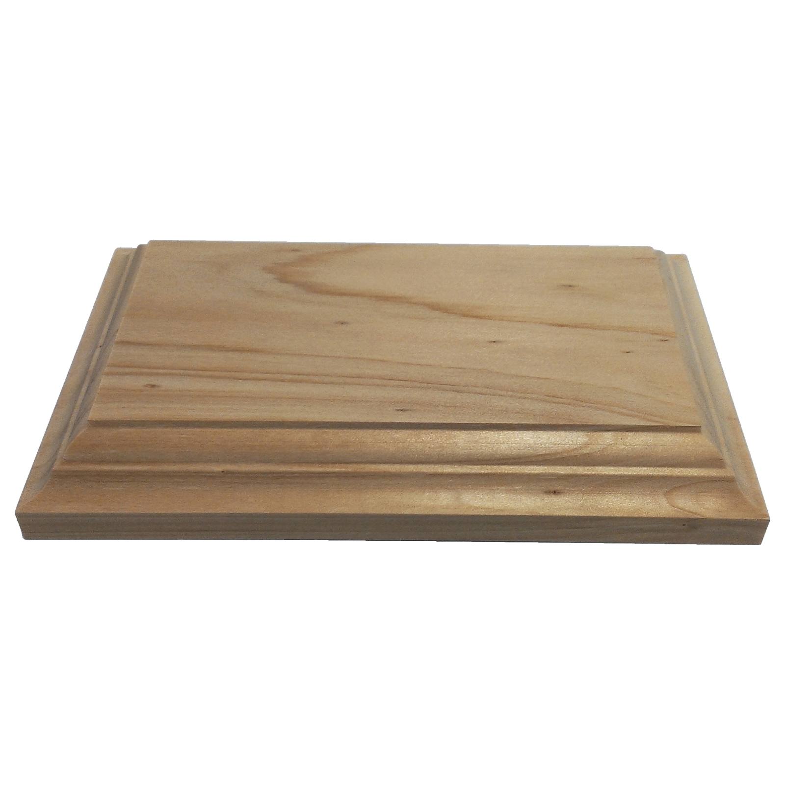 Blank Classic Rectangle Pine Mounting Block, Raw