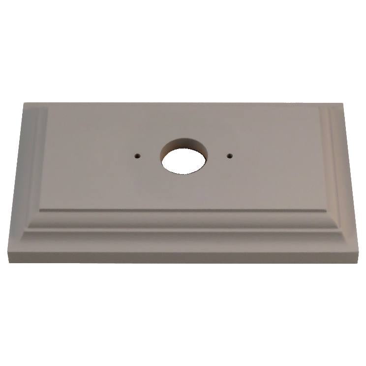 1 Gang Classic Oblong Mounting Block, Under-Coated