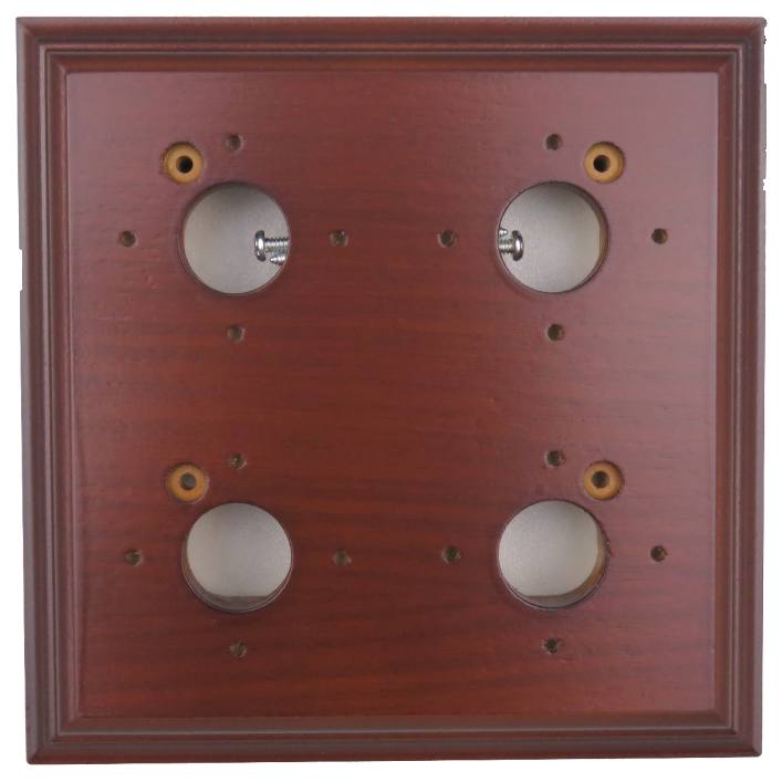 4 Gang Classic Square Mounting Block, Polished Ced