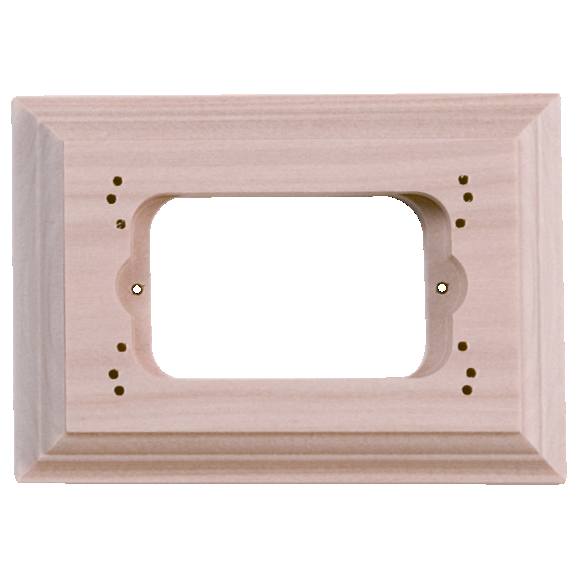 4 Gang Classic Mounting Block, Raw