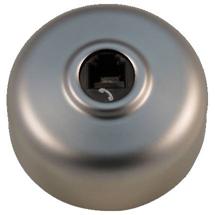 55 Series Phone Socket, Satin Chrome