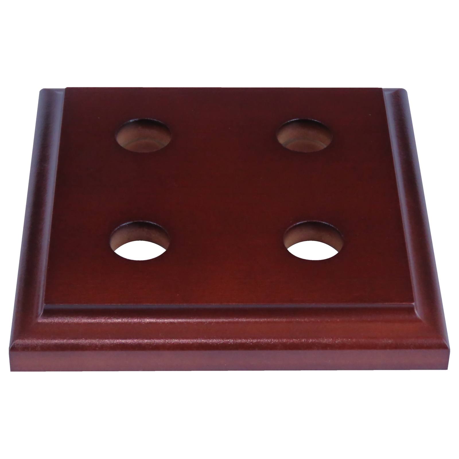 4 Gang Traditional Square Mounting Block, Polished