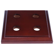 4 Gang Traditional Square Mounting Block, Polished