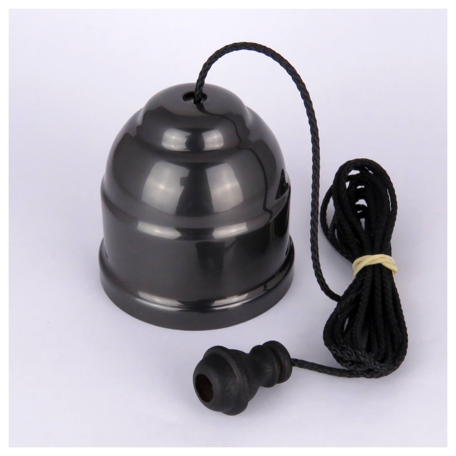 Black Bronze Ceiling Switch with Black Cord