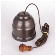 Bronze Ceiling Switch Non-Relieved with Brown Cord