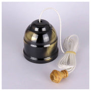 Antique Brass Ceiling Switch with White Cord