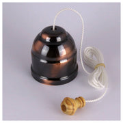 Florentine Bronze Ceiling Switch with White Cord