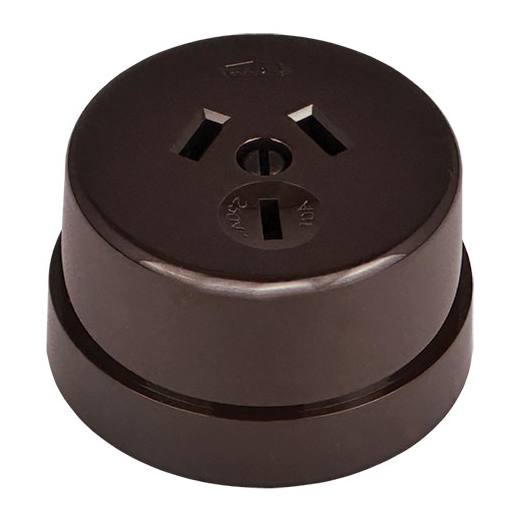 3 Pin Power Point, Brown – Schots Home Emporium