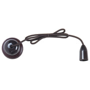 Bakelite Cloth Cord Suspension, Brown