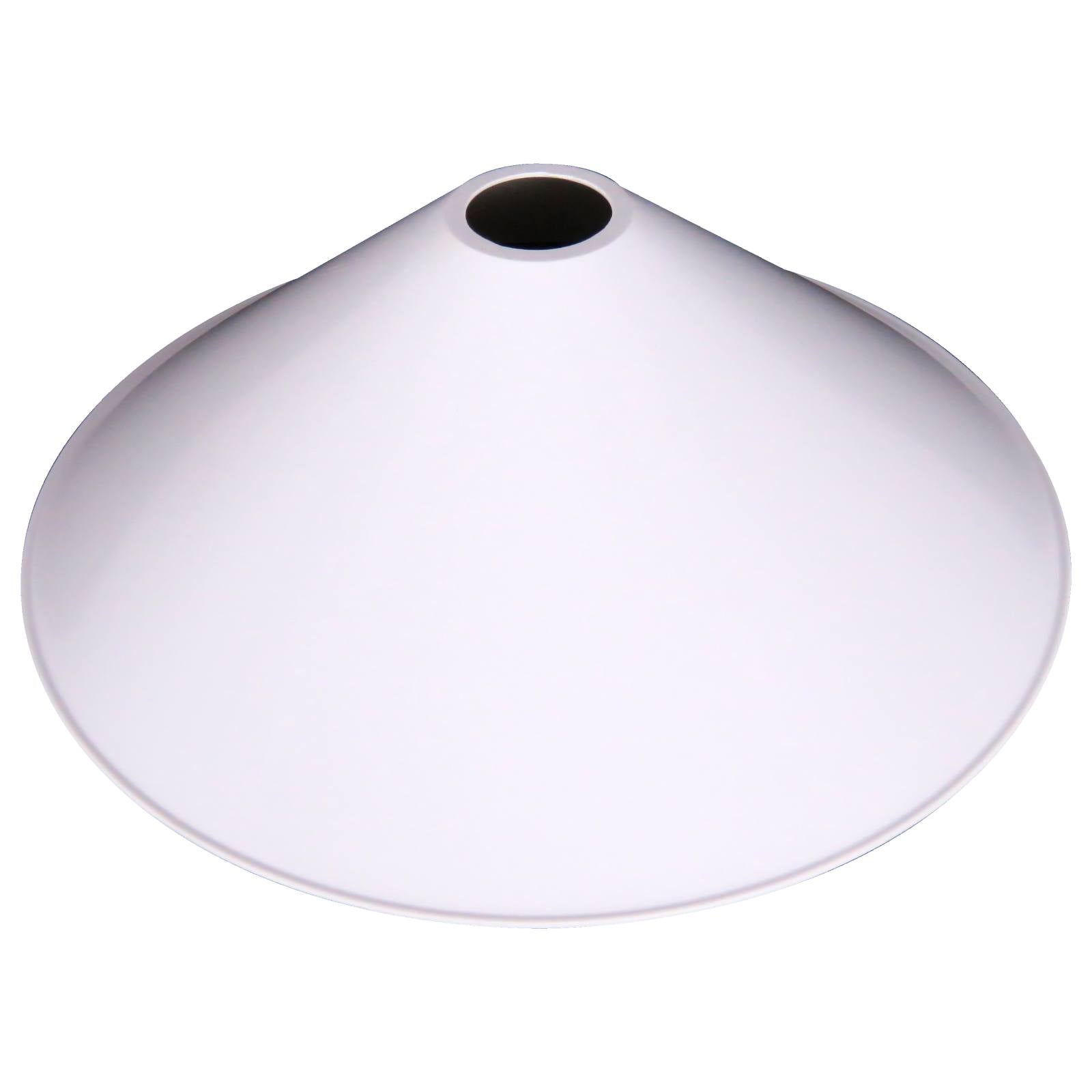 Plain 9 Inch Bakelite Coolie Shade, White