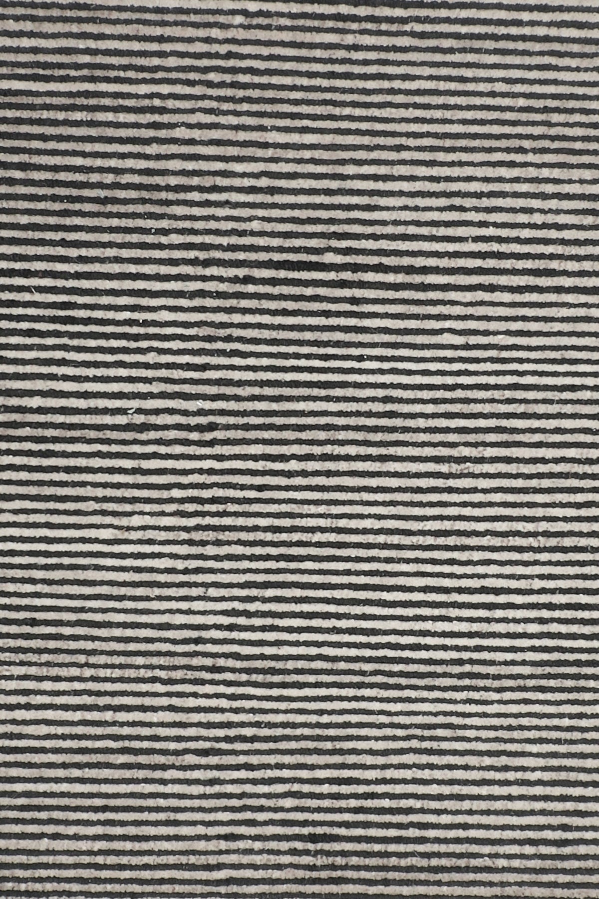 Boheme Ribbed 250x350cm Wool Rug, Charcoal, close-up of the weave