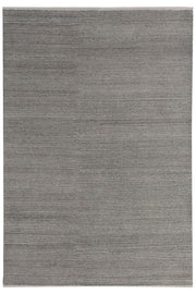 Boheme Ribbed 200x300cm Wool Rug, Steel