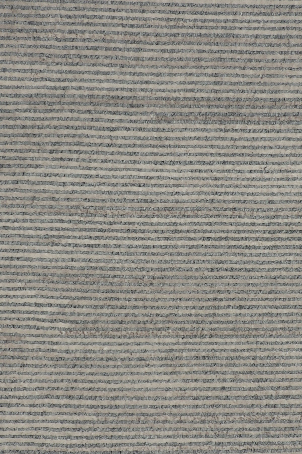 Boheme Ribbed 250x300cm Wool Rug, Steel, close-up of the weave
