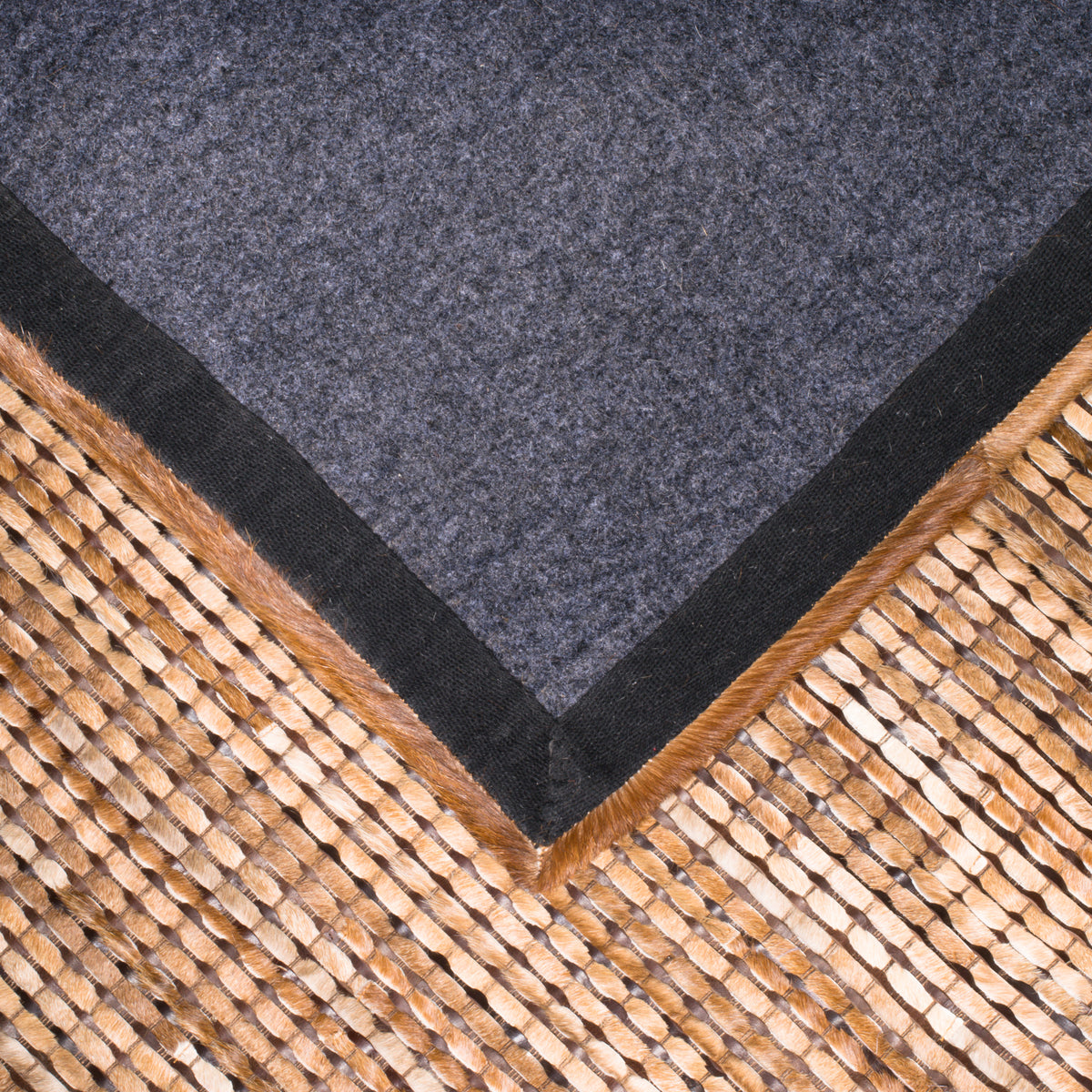 Hide 160x230cm Leather Rug, Caramel