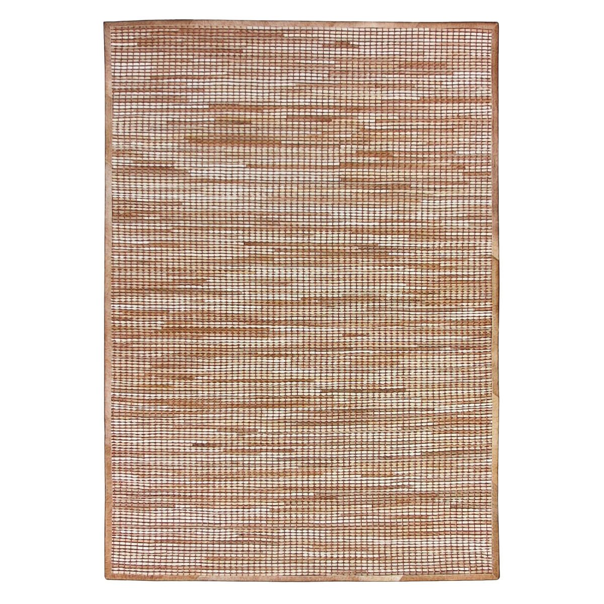 Hide 160x230cm Leather Rug, Natural