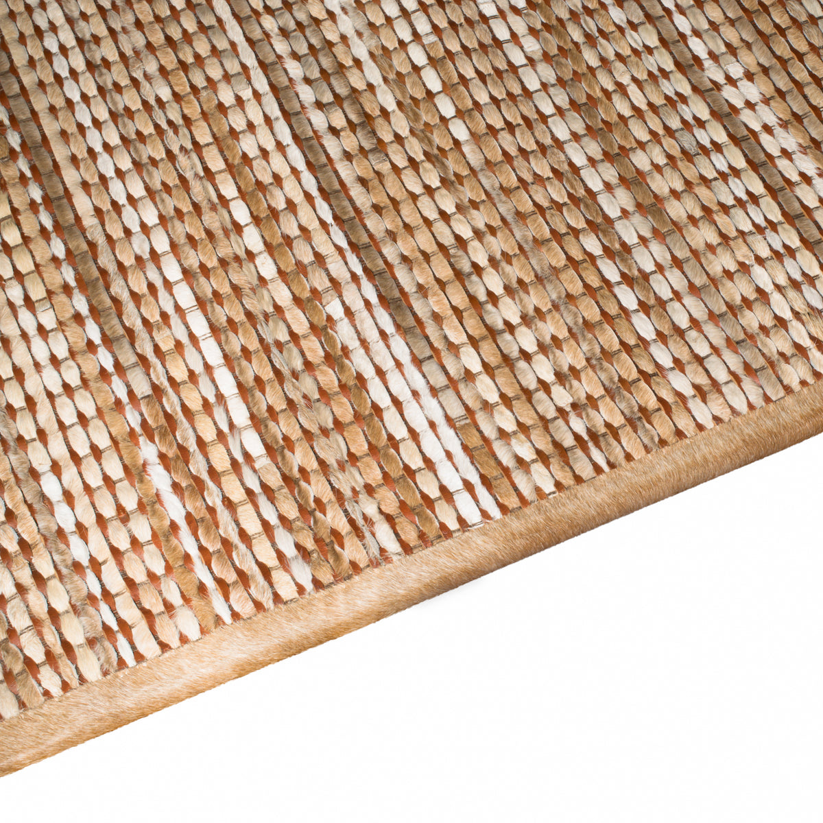 Hide 160x230cm Leather Rug, Natural