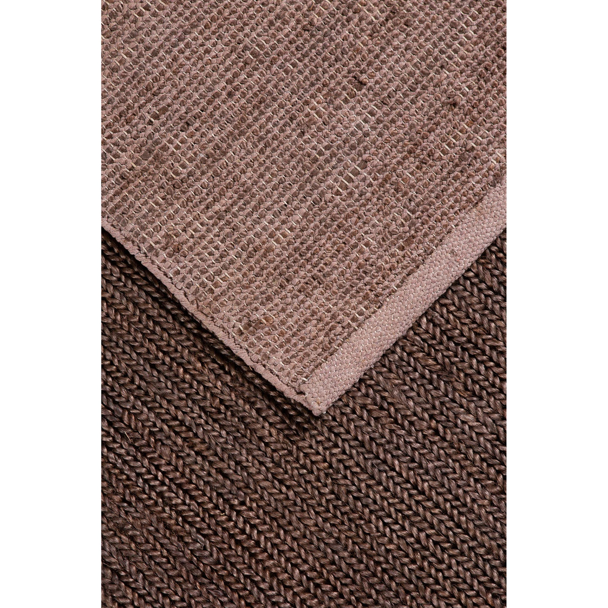 Jute Twine 160x230cm Rug, Dark Brown