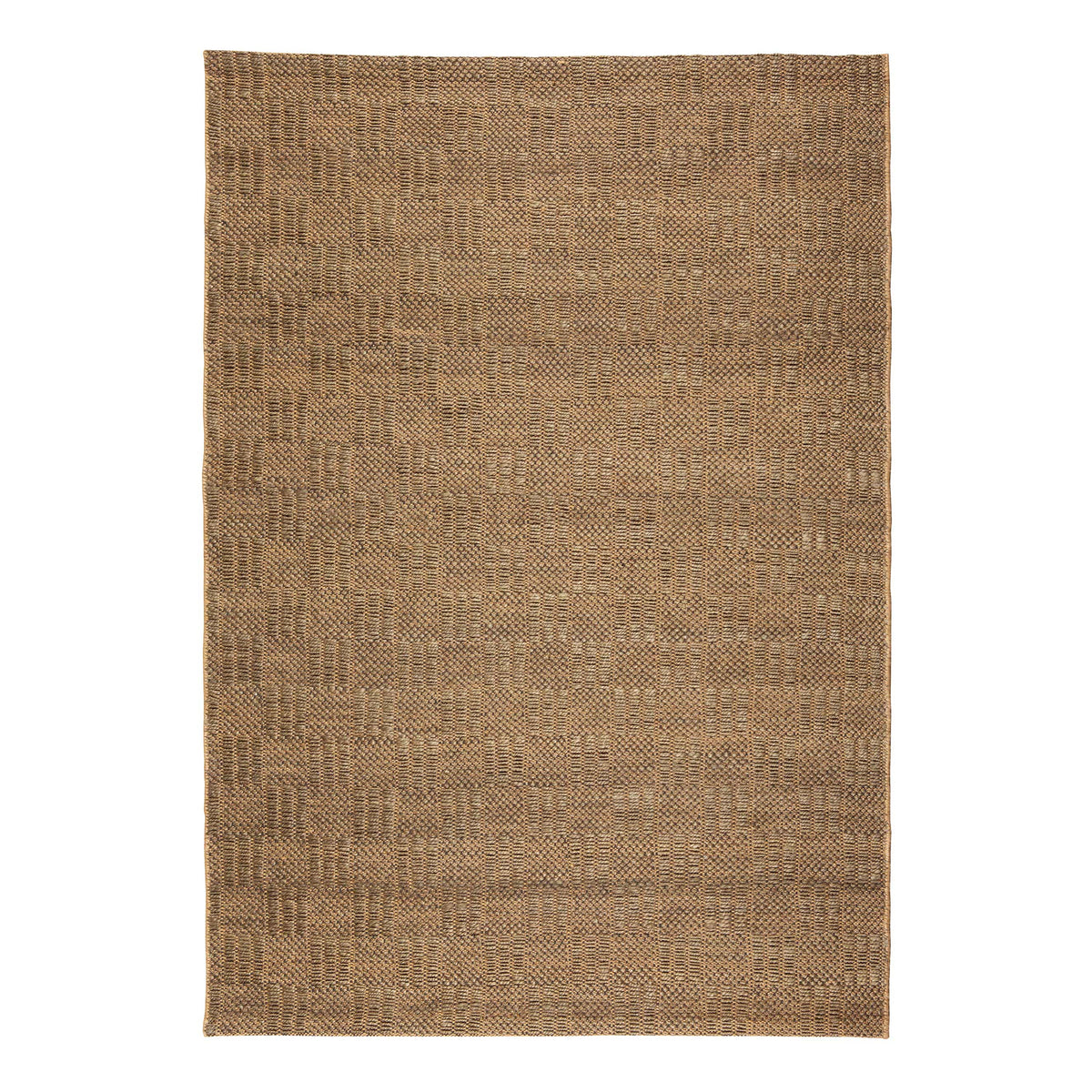 Naturals Grid 160x230cm Rug, Natural/Khaki